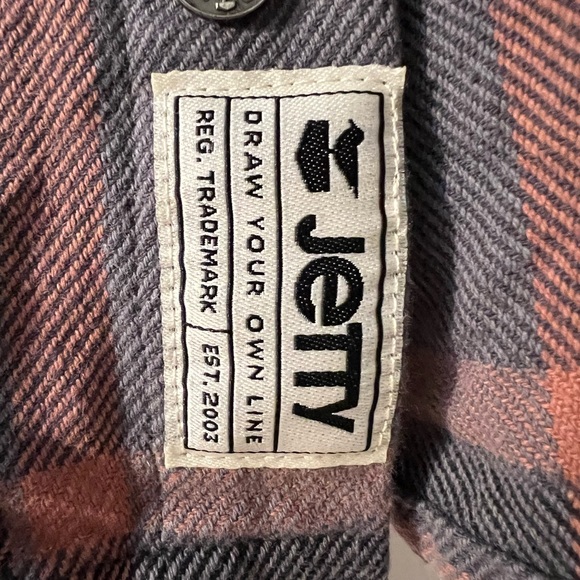 Jetty Gray/Orange Flannel Shirt - Picture 5 of 5
